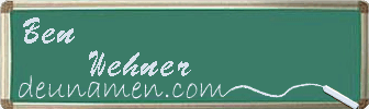 Ben Wehner Visitenkarte